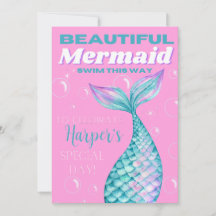 かわいい 編集可能な underwater の人魚の女の子のデジタル