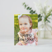 かわいい 編集可能 カラー 新年のポストカード シーズンポストカード (スタンド正面)