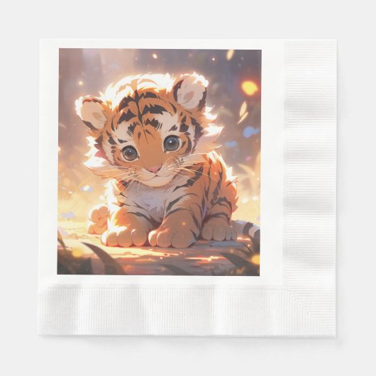 かわいい 縁ありランチョンナプキン (正面)