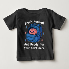 かわいい「脳が準備OK」カスタマイズ可能 バックトゥスクールグッズ ベビーTシャツ