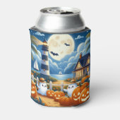かわいい/航海のコースタルハロウィーン幽霊/カボチャ 缶クーラー (缶裏面)