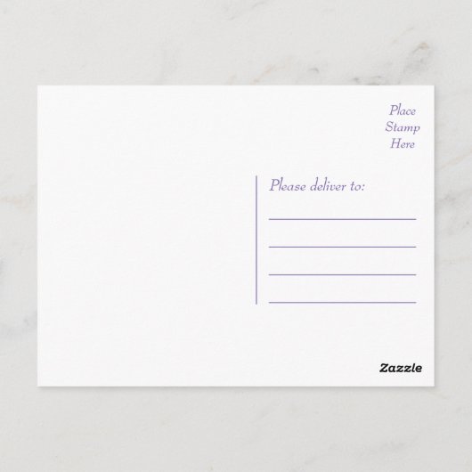 かわいい！船の錨の花柄ポストカード　ありがとう ポストカード (裏面)