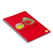 かわいい 読書が好きな 図書館員 本の愛好家 ノートブック (右側)