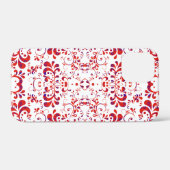 かわいい 赤 白 花柄 Case-Mate iPhoneケース (裏面 (横))