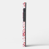 かわいい 赤 白 花柄 Case-Mate iPhoneケース (裏面 / 左)