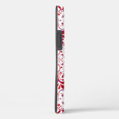 かわいい 赤 白 花柄 Case-Mate iPhoneケース (裏面 / 右)