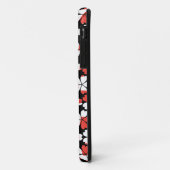 かわいい 赤 白 花 模様 Case-Mate iPhoneケース (裏面/左)