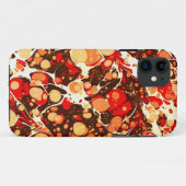 かわいい 赤 茶 オレンジ色 抽象 石 Case-Mate iPhoneケース (裏面(横))