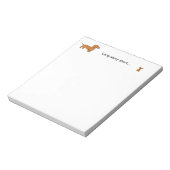 かわいい 長い話を短く ダックスフンド チワワ 犬 ノートパッド (回転)