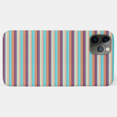 かわいい 青 茶 ストライプ  Case-Mate iPhoneケース (裏面(横))
