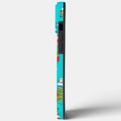 かわいい 青 赤 緑 クリスマス ブーツ柄 Case-Mate iPhoneケース (裏面 / 左)