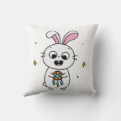 かわいい&面白いうさぎ クッション (裏面)