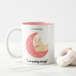 かわいい＆面白いマグカップ | 私はエネルギーを節約中！ ツートーンマグカップ