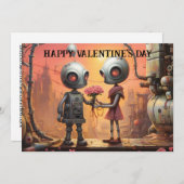 かわいい＆面白い子供のためのバレンタインデー #4 シーズンカード (正面/裏面)