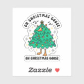かわいい&面白い クリスマスのガチョウ シール (シート)