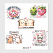 かわいい+面白い+ダジャレ ステッカー パック 2 シール (シート)