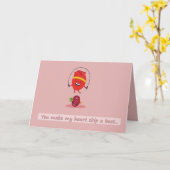 かわいい、面白い、バレンタインデー、しゃれ、ジョーク カード (黄色い花)