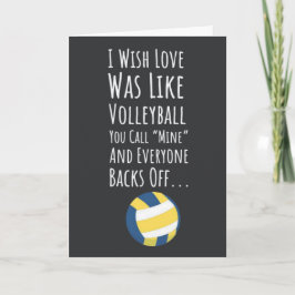 かわいい 面白い バレーボール カード パーティー ユーモア