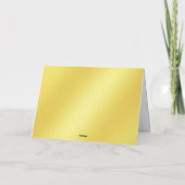 かわいい 面白い 犬 猫 幸せな休日 3枚の写真 ゴールド シーズンカード (裏面)