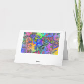 かわいい、風カラフル船、花火、ハッピーバースデー カード (裏面)