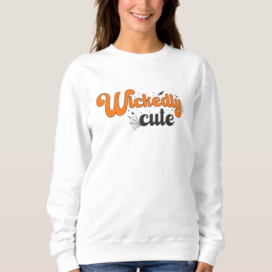 かわいい – 魔法のハロウィーンの夜のパターン スウェットシャツ (正面)