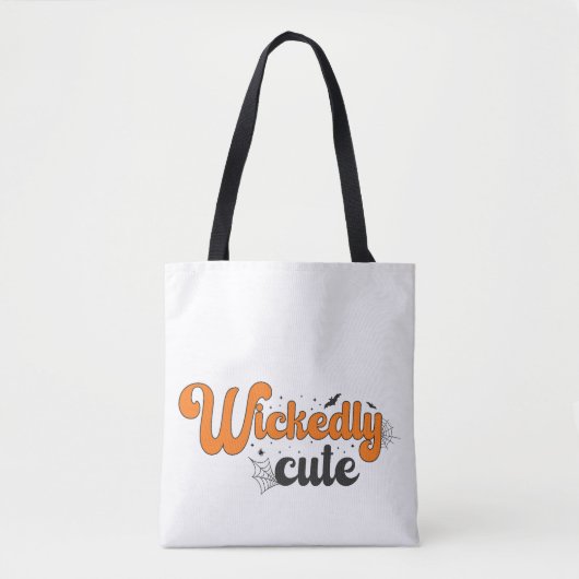 かわいい – 魔法のハロウィーンの夜のパターン トートバッグ (正面)