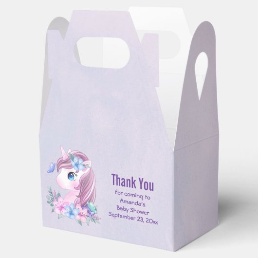 かわいい&魔法のベビーユニコーンと大きな目 フェイバーボックス (オープン)