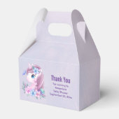 かわいい&魔法のベビーユニコーンと大きな目 フェイバーボックス (正面サイド)