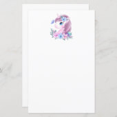 かわいい&魔法のベビーユニコーン水色 (正面/裏面)