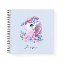 かわいい&魔法のベビーユニコーン水色