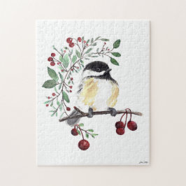 かわいい《鳥》アメリカゴガラウォーターカラーアート ジグソーパズル