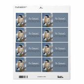 かわいい《鳥》アメリカゴガラソングバード冬絵画のレーベル ラベル (フルシート)