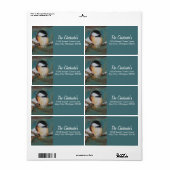 かわいい《鳥》アメリカゴガラソング鳥アートラベル ラベル (フルシート)