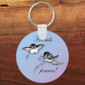 かわいい《鳥》アメリカゴガラフレンズ永遠キーチェーン キーホルダー (正面)