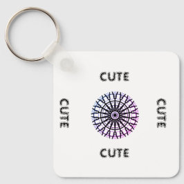 かわいい_黒と白 キーホルダー