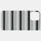かわいい 黒 グレー ストライプ Case-Mate iPhoneケース (裏面 (横))