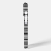 かわいい 黒 グレー ストライプ Case-Mate iPhoneケース (裏面 / 左)