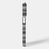 かわいい 黒 グレー ストライプ Case-Mate iPhoneケース (裏面 / 右)