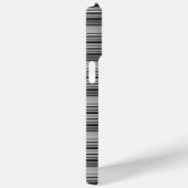かわいい 黒 グレー ストライプ  Case-Mate iPhoneケース (裏面 / 右)