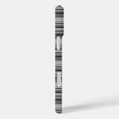 かわいい 黒 グレー ストライプ  Case-Mate iPhoneケース (裏面 / 右)