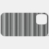 かわいい 黒 グレー ストライプ  Case-Mate iPhoneケース (裏面 (横))