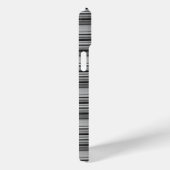 かわいい 黒 グレー ストライプ  Case-Mate iPhoneケース (裏面 / 右)