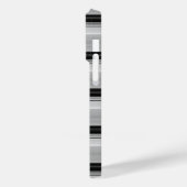 かわいい 黒 グレー ストライプ Case-Mate iPhoneケース (裏面 / 左)