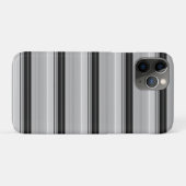 かわいい 黒 グレー ストライプ Case-Mate iPhoneケース (裏面(横))