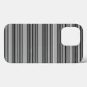 かわいい 黒 グレー ストライプ  Case-Mate iPhoneケース (裏面 (横))