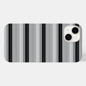 かわいい 黒 グレー ストライプ Case-Mate iPhoneケース (裏面 (横))