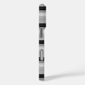 かわいい 黒 グレー ストライプ Case-Mate iPhoneケース (裏面 / 右)