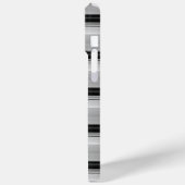 かわいい 黒 グレー ストライプ Case-Mate iPhoneケース (裏面 / 左)