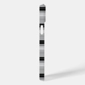 かわいい 黒 グレー ストライプ Case-Mate iPhoneケース (裏面 / 右)