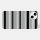 かわいい 黒 グレー ストライプ Case-Mate iPhoneケース (裏面 (横))